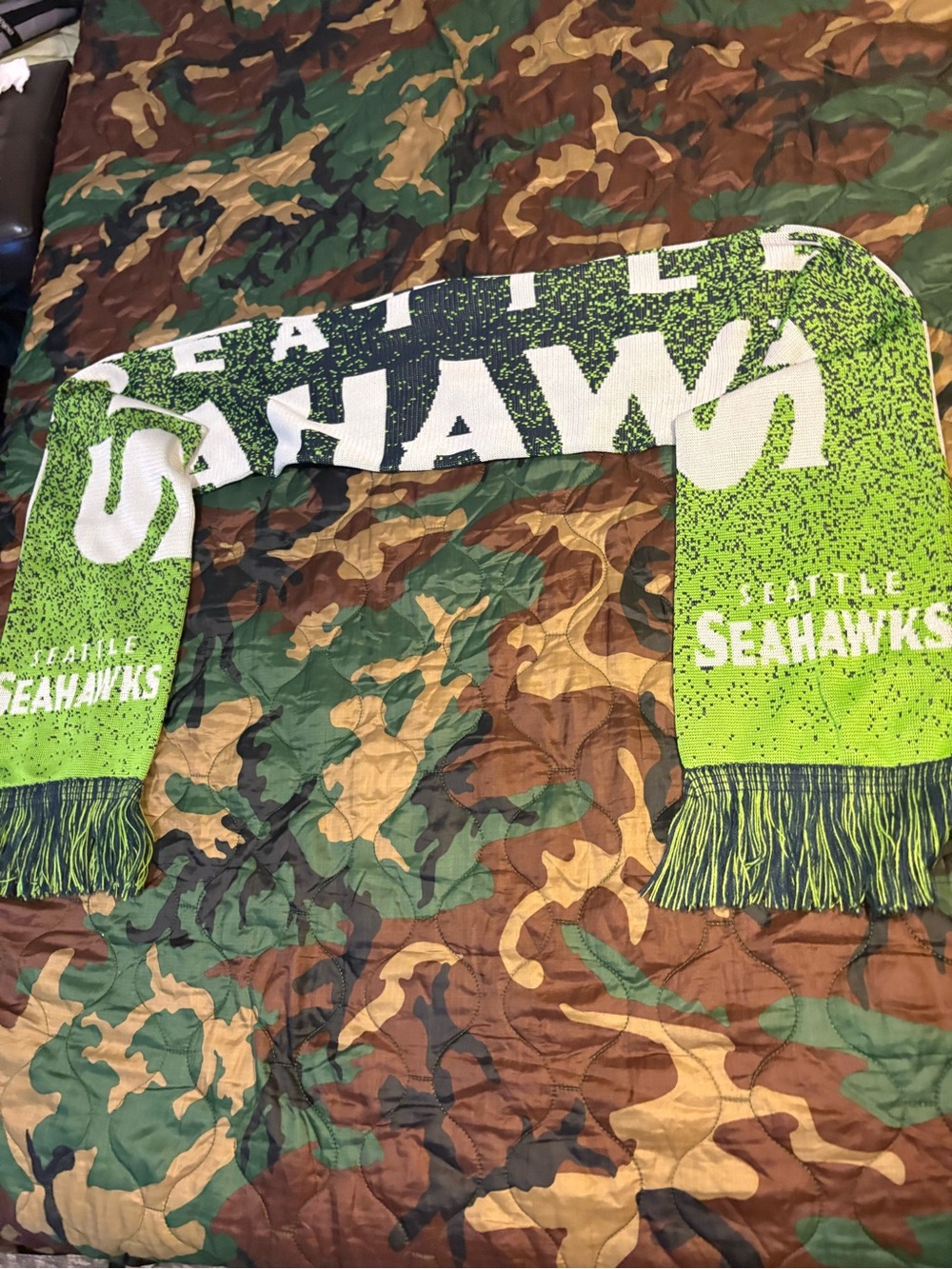 Seattle Seahawks 60” supporters scarf, NWOT,